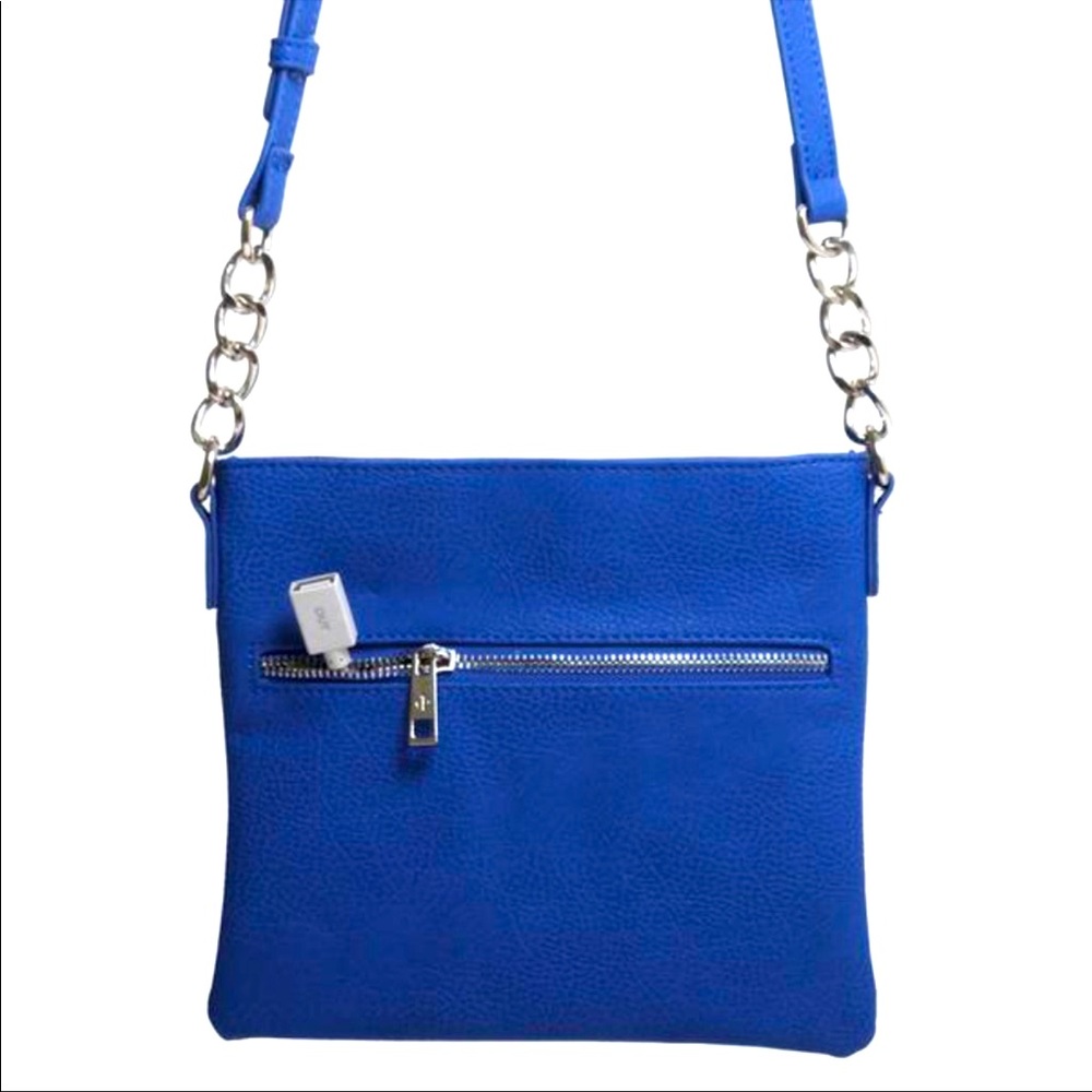 NWT Blue Crossbody Phone-Charging Power Purse